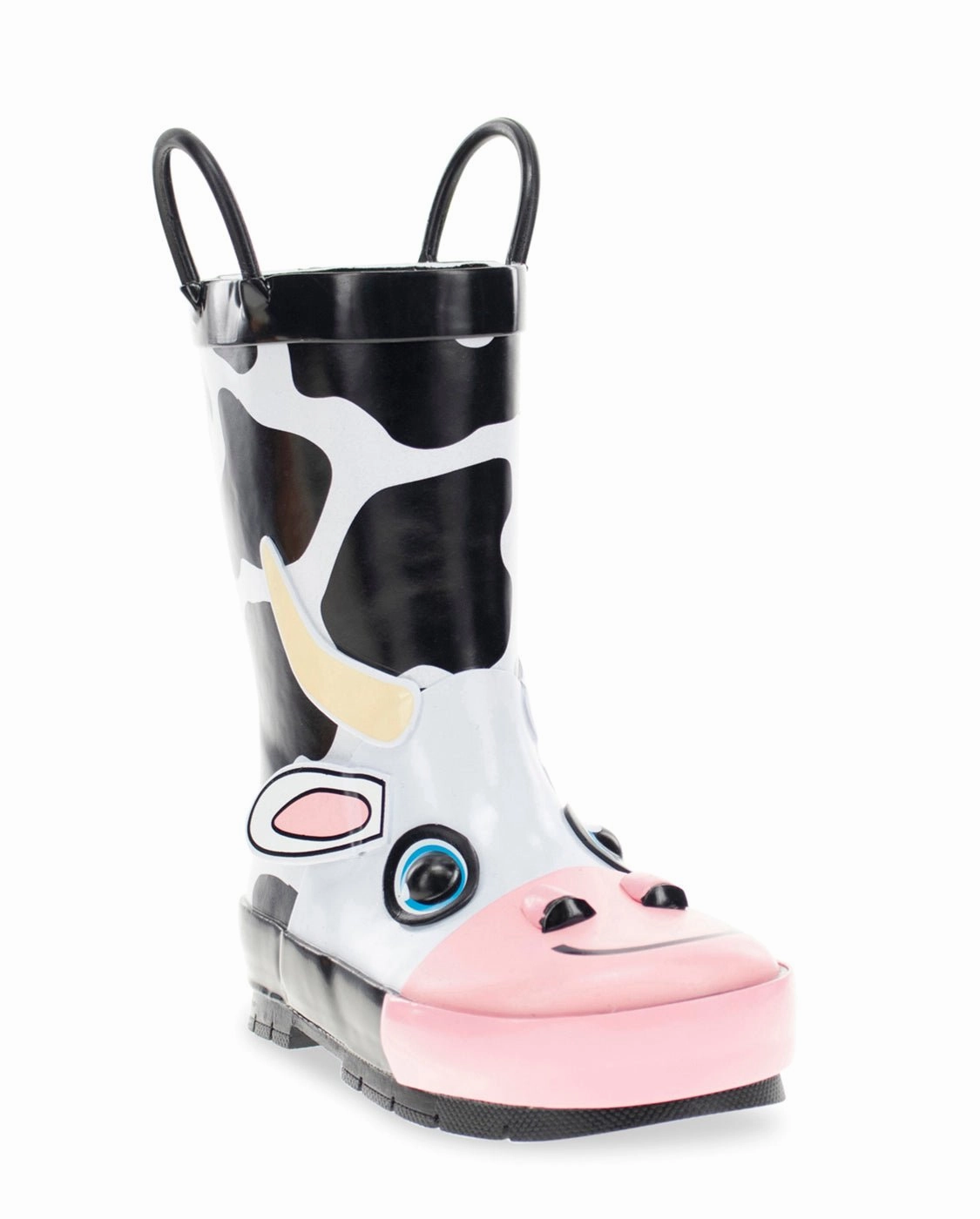 Cowboy Boots Outfit Kids Colbie Cow Rain Boot - Black