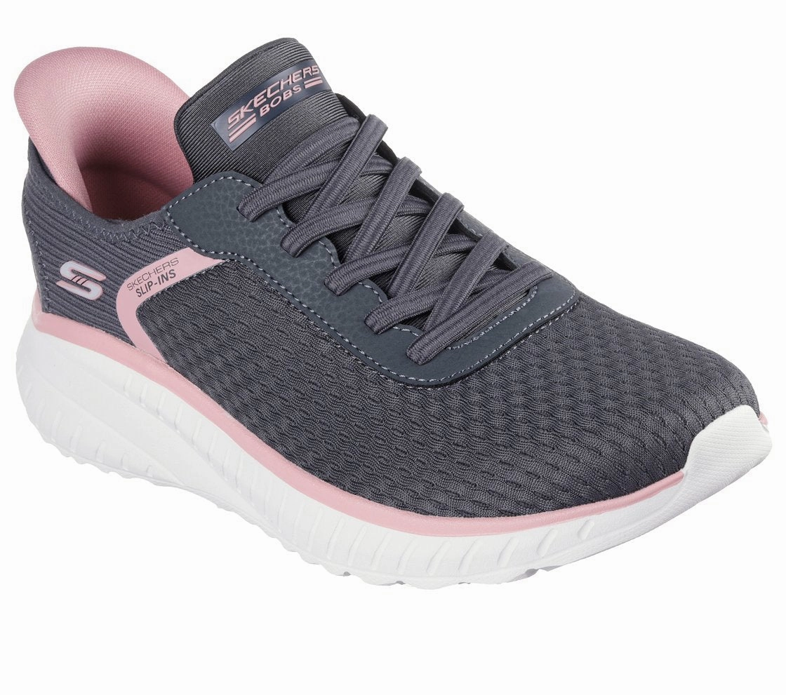 SLIP-INS: BOBS SPORT SQUAD CHAOS - STROKE OF LUCK - GRAY Flat Shoes Pictures