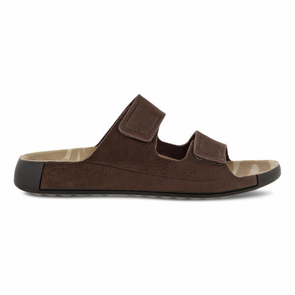 Slip Ons Extra Wide Ecco Men's 2nd Cozmo Two Band Slide - Mocha