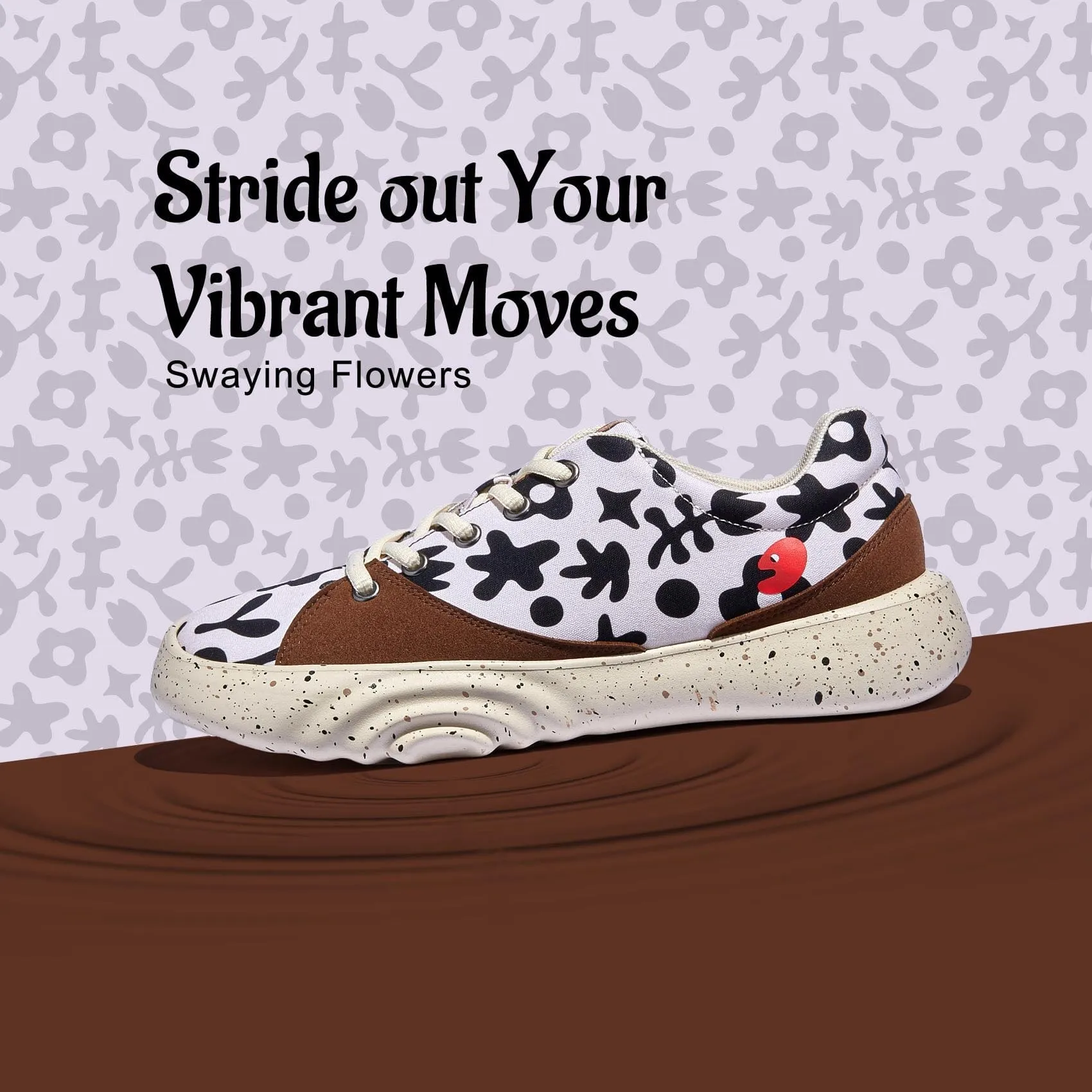 Lazy Oaf Ballet Sneakers Swaying Flowers Denia I Women