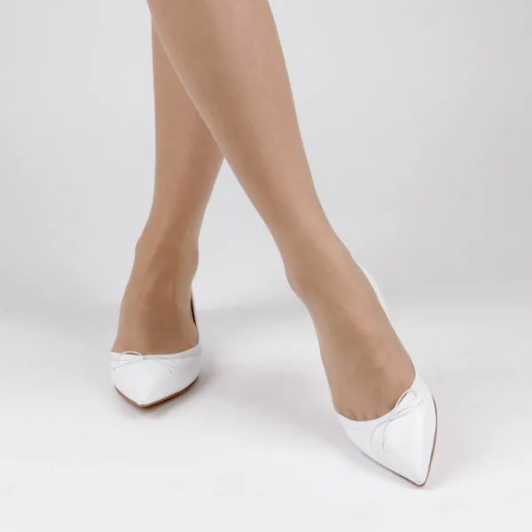 Wearing Flat Shoes *UK size 2 - SORBET - white, 1.5cm heels