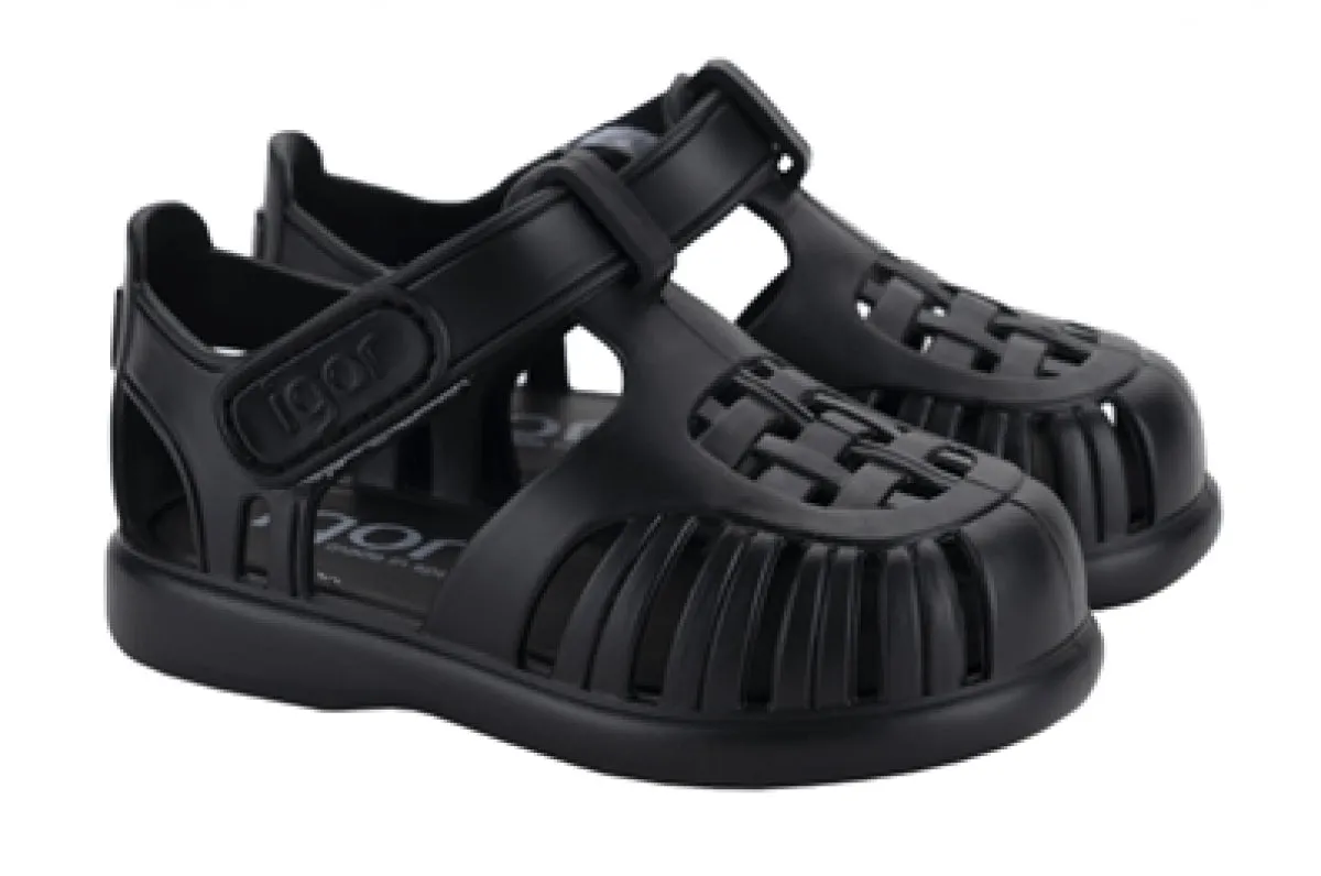 Powerstep Archwear Orthotic Sandals Igor S10271 Tobby Solid Sandals - Negro