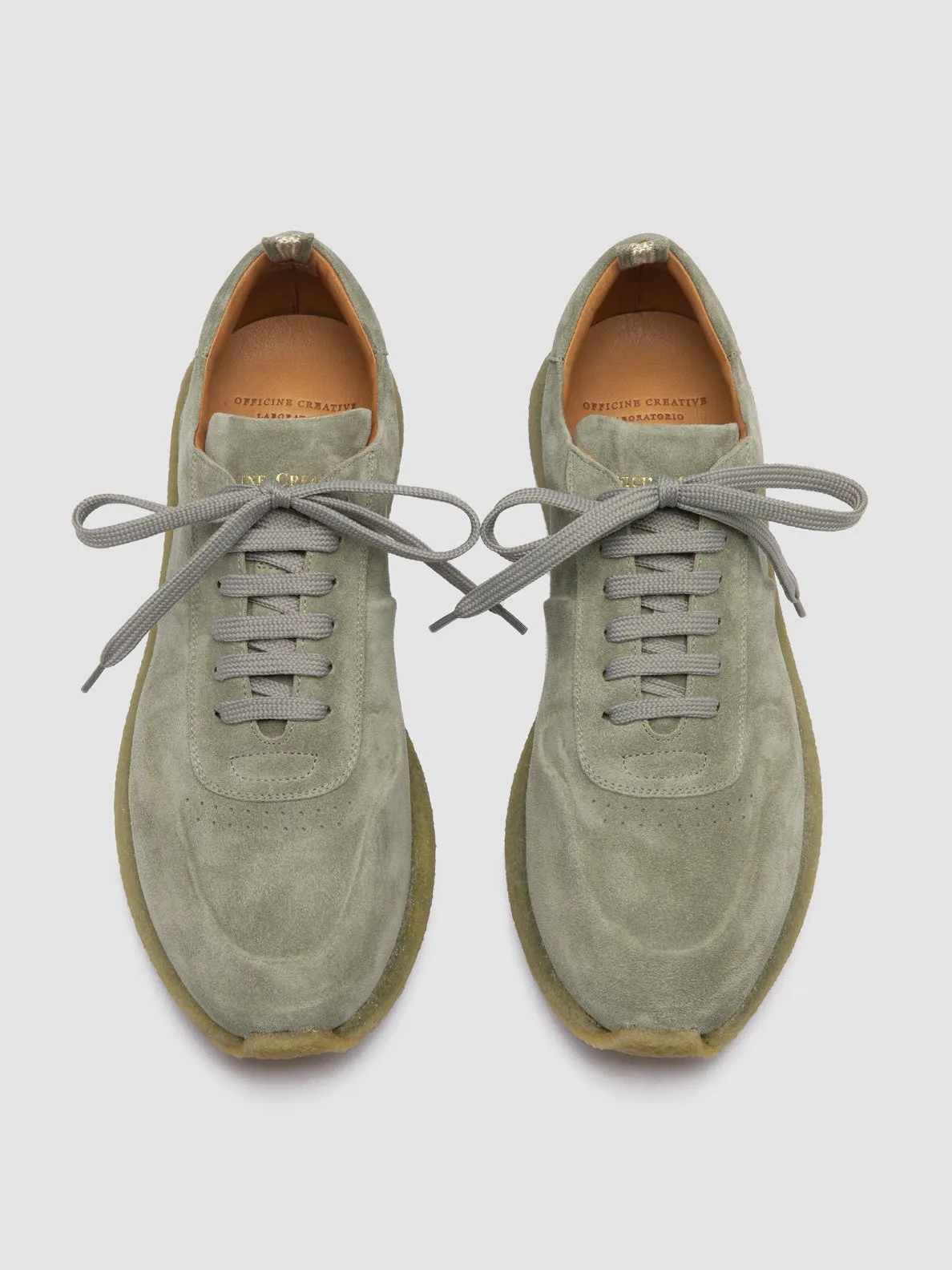LEGEND 001 - Light Green Suede Low Top Sneakers Josh Hart Sneakers