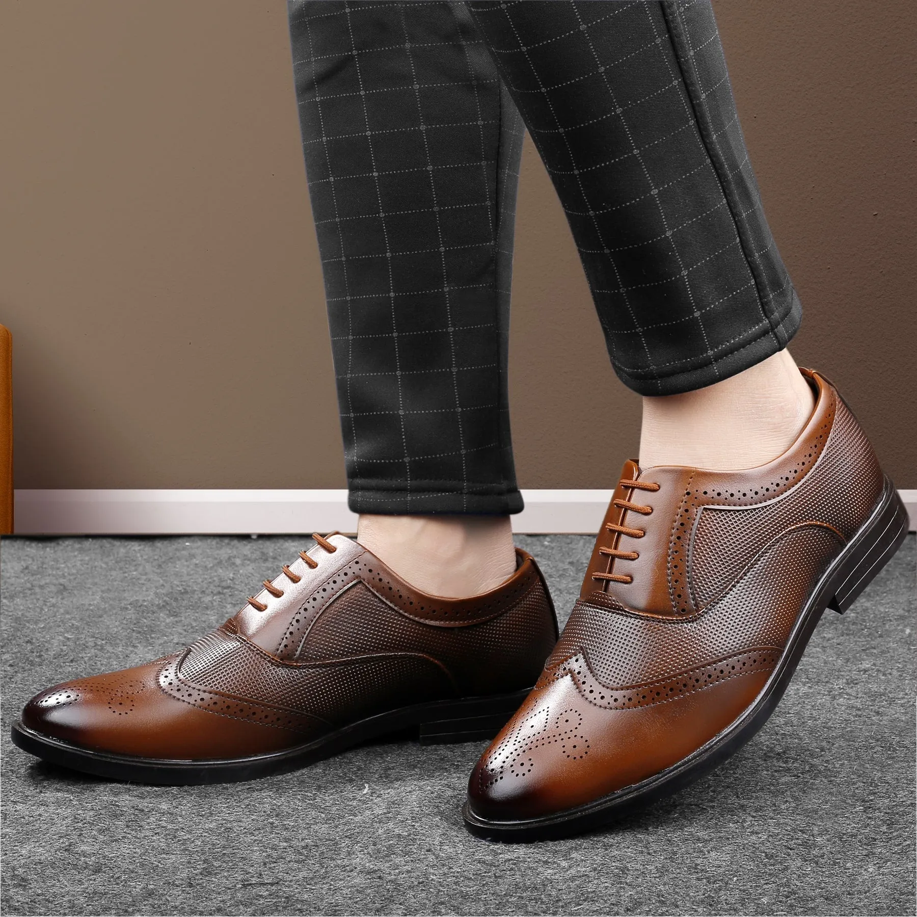 Best Waterproof Dress Shoes Bacca Bucci VICTORIA Formal Shoes with Superior Comfort | All Day Wear Office Or Party Lace-up Shoes