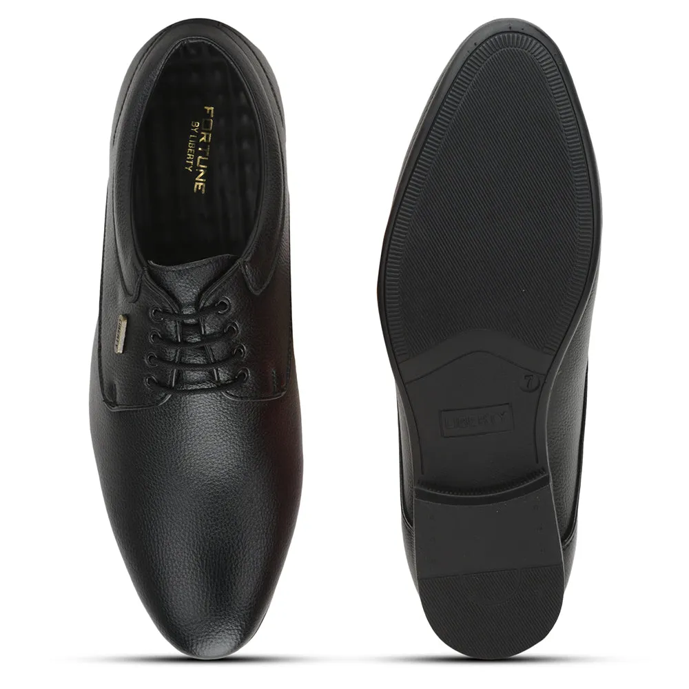 Fortune (Black) Formal Lace Up Derby Shoes For Men HOL-110 By Liberty Non Slip Shoes Dress Shoes