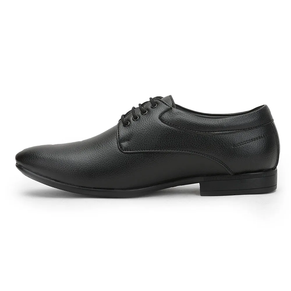 Handcrafted Dress Shoes Fortune (Black) Formal Lace Up Derby Shoes For Men HOL-110 By Liberty