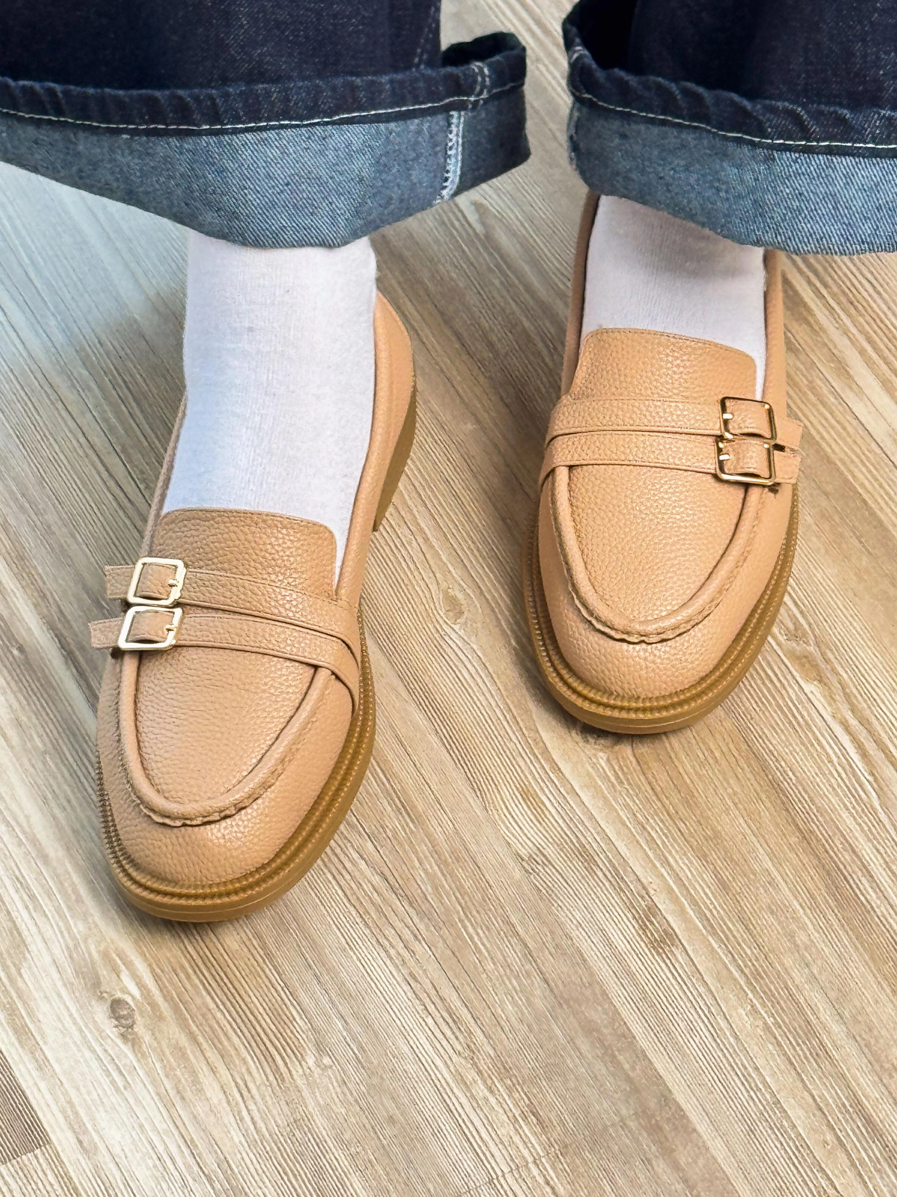 Elegance Buckle Loafers Suede Loafers Summer