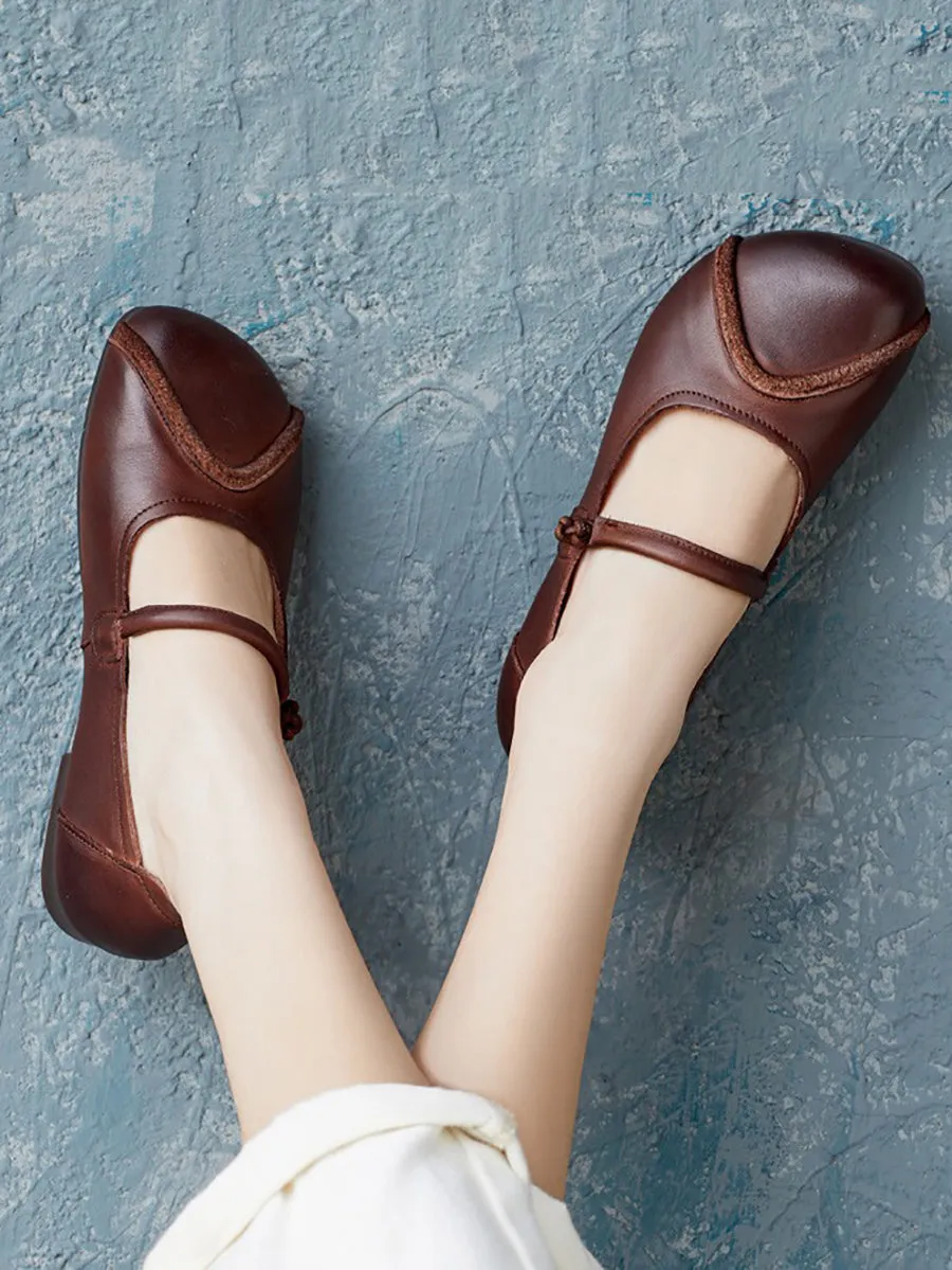 Women Summer Vintage Leather Spliced Soft Shoes ZZ1038 Irish Basketball Shoes