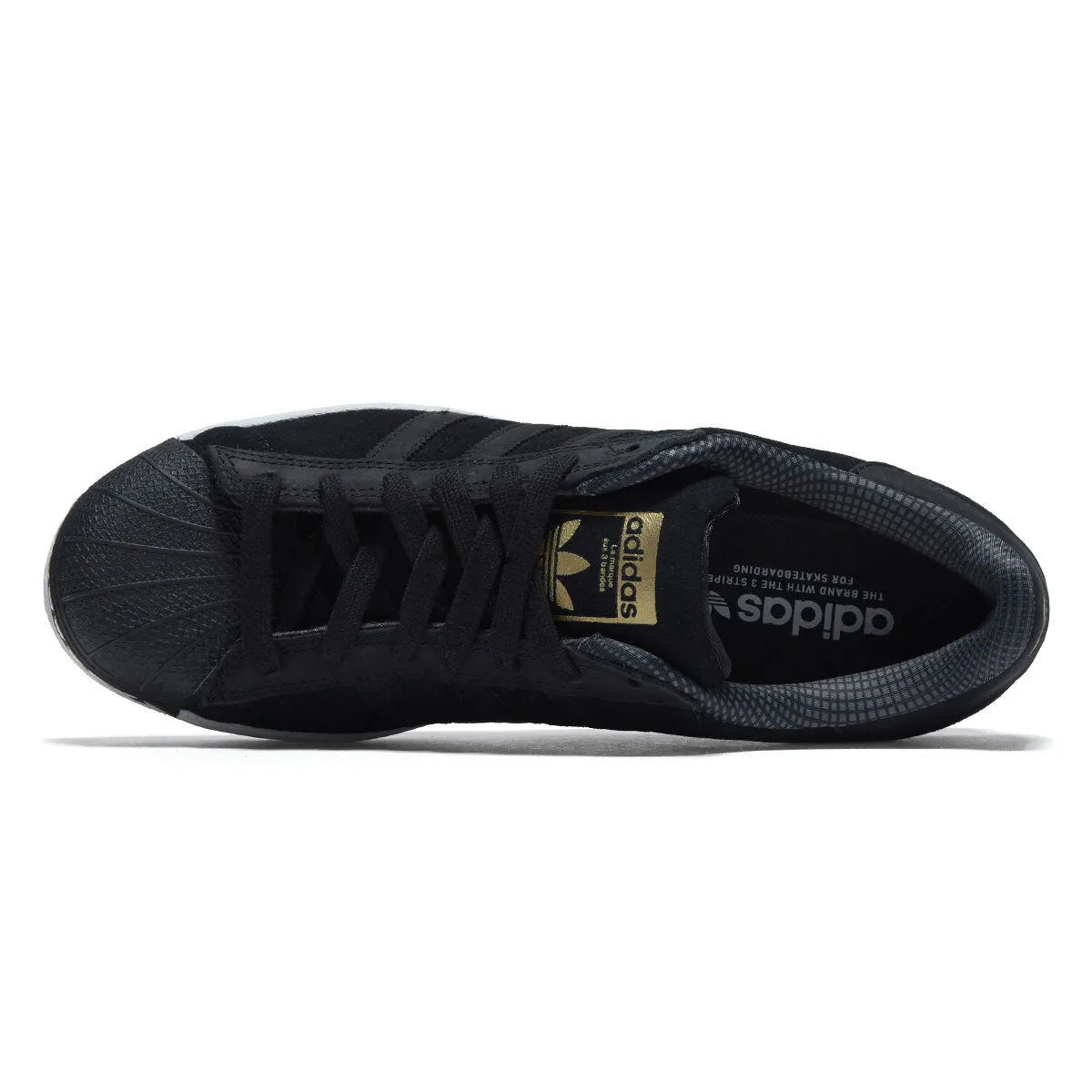 Basketball Shoes With Rubber Soles Adidas Superstar ADV Shoes - Core Black/Core Black/Ftwr White