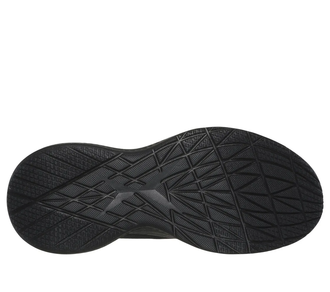 BOBS SPORT INFINITY - BLACK BLACK Flat Bottom Athletic Shoes