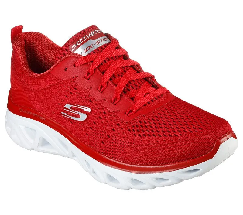 Crazy Looking Basketball Shoes SKECHERS GLIDE-STEP - NEW FACETS - 149556 - RED