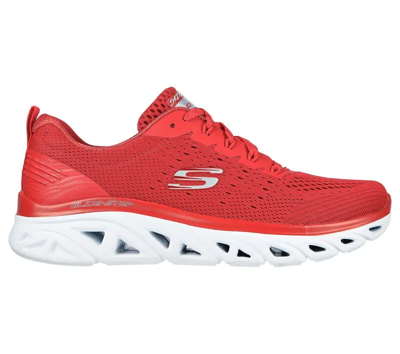 SKECHERS GLIDE-STEP - NEW FACETS - 149556 - RED Basketball Shoes Primeknit