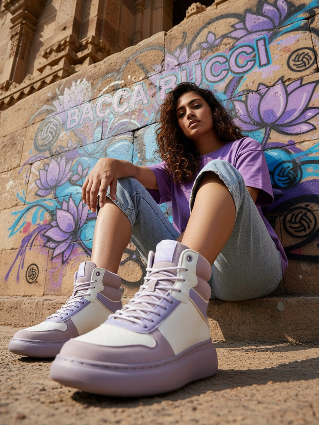 High Tops Basketball Shoes Bacca Bucci  Discovery Noir Womens High-Top Sneakers