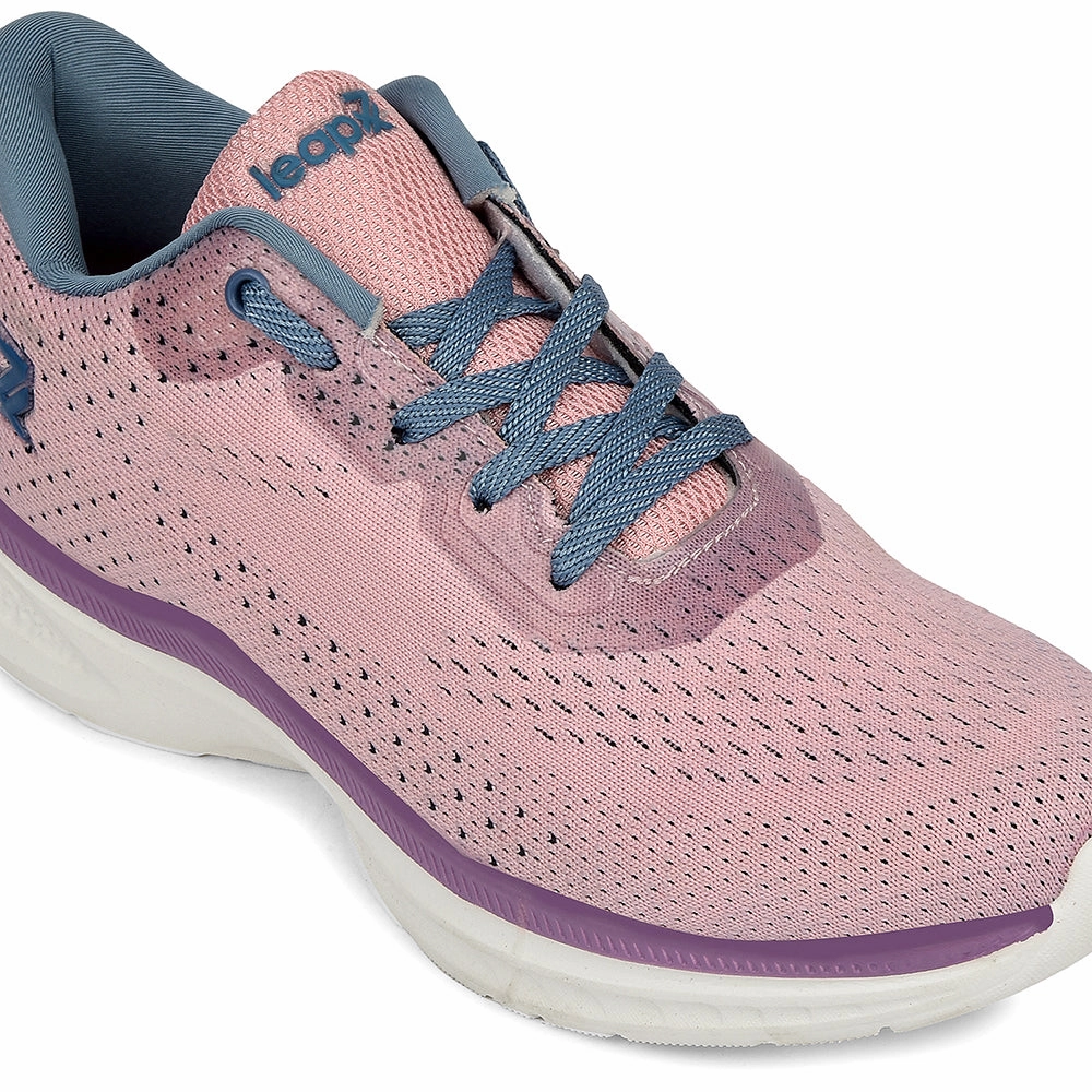 Asics Gel Cross Training Shoes Leap7x Peach Sports Lacing Running Shoes For Women GHD-10 By Liberty