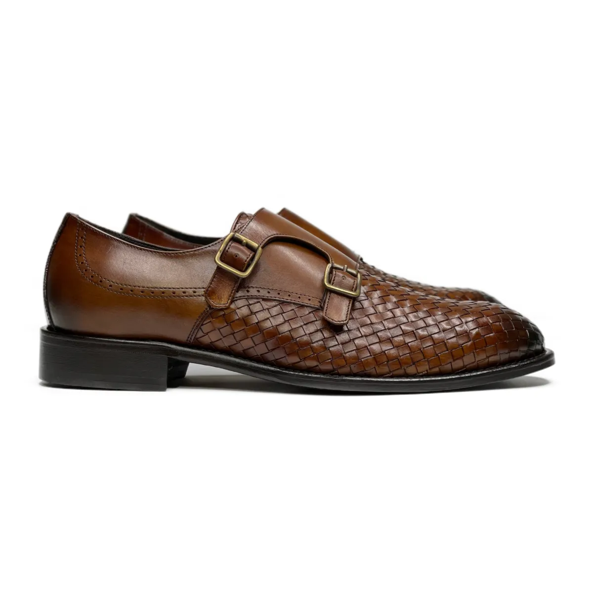 Ellsworth Double-Buckle Monks Leopard Print Loafers