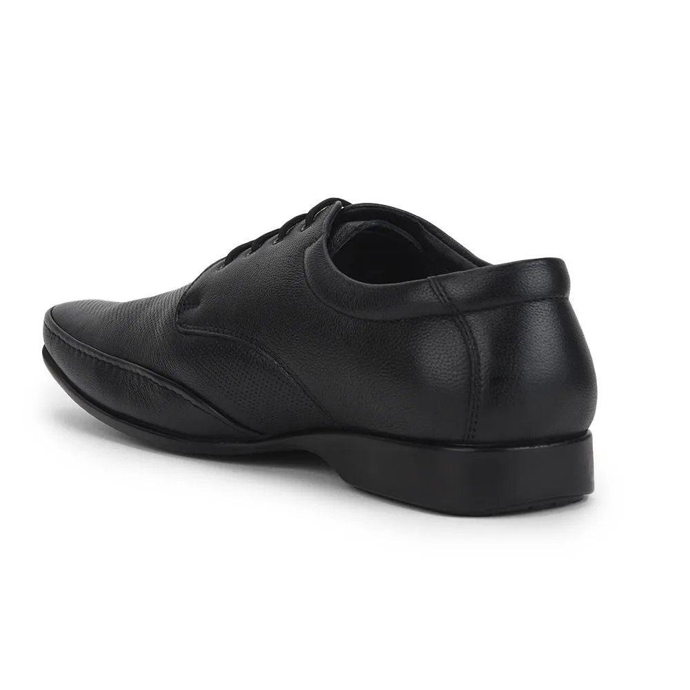 Low Heeled Dress Shoes Healers Formal Lacing Shoes For Men (Black) FL-510N By Liberty