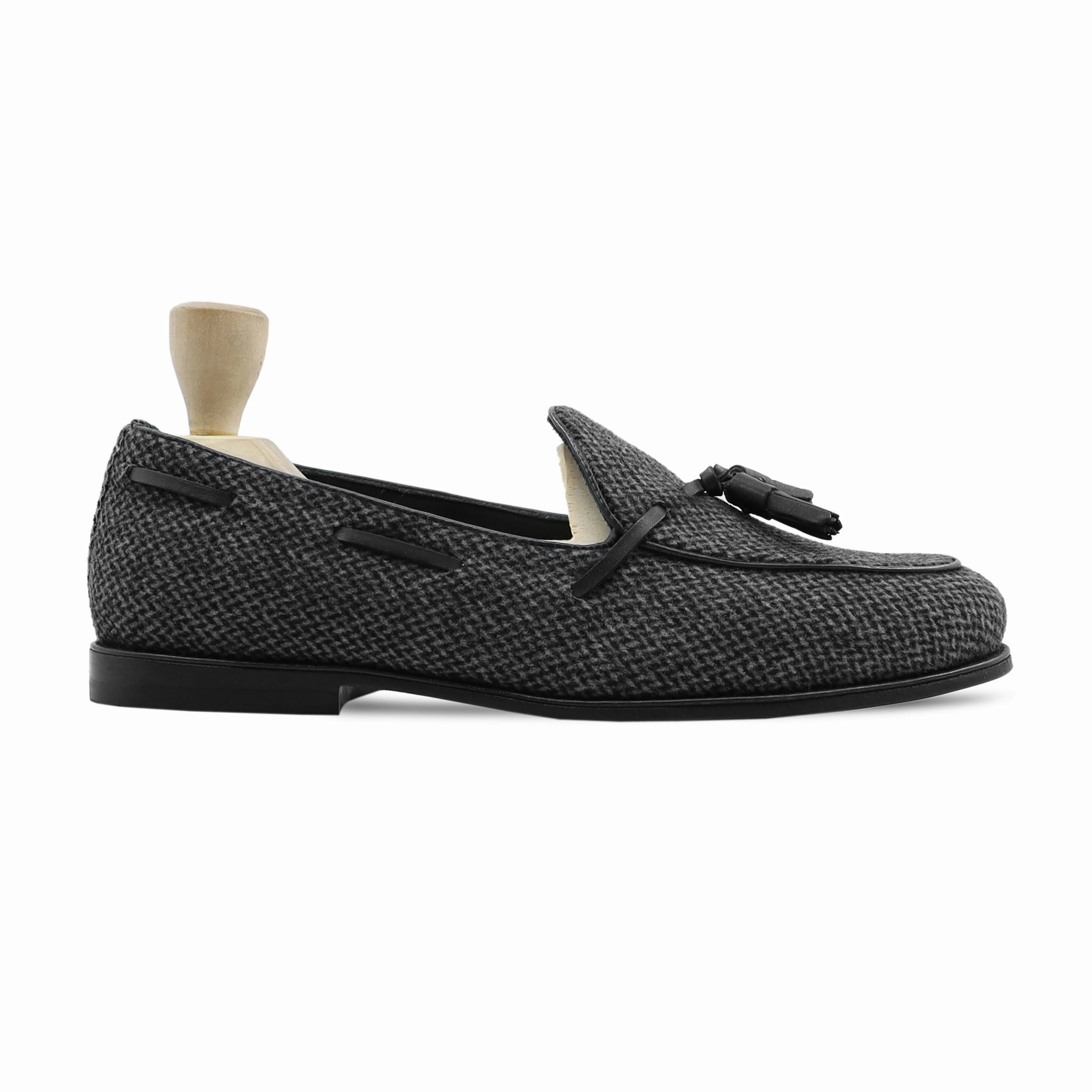 Morjas Penny Loafers Scandix - Men's  Black Tweed Loafer