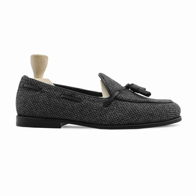 Penny In Loafers Scandix - Men's  Black Tweed Loafer