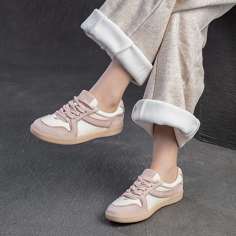 Women Fashion Leather Flat Casual Training Shoes Nano Unknwn Training Shoes