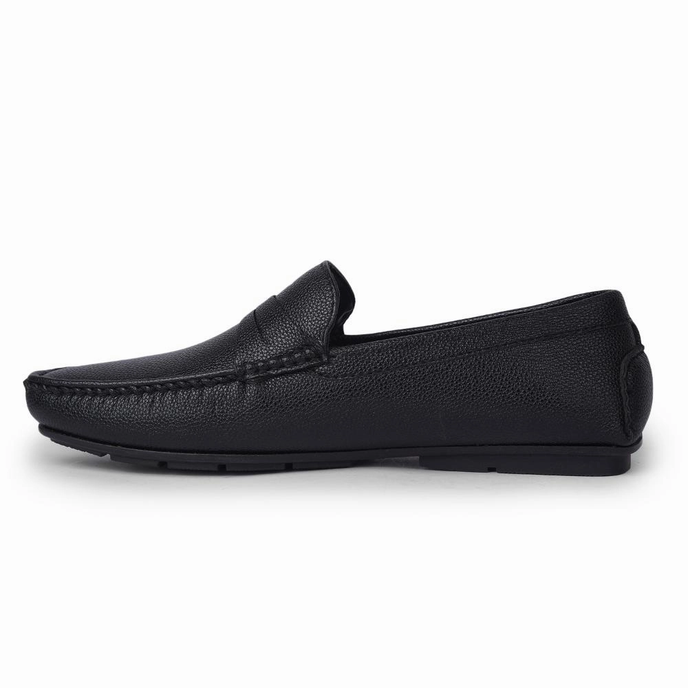 Loafers And Trousers Fortune By Liberty Mens SME-2E Black Formal Loafers