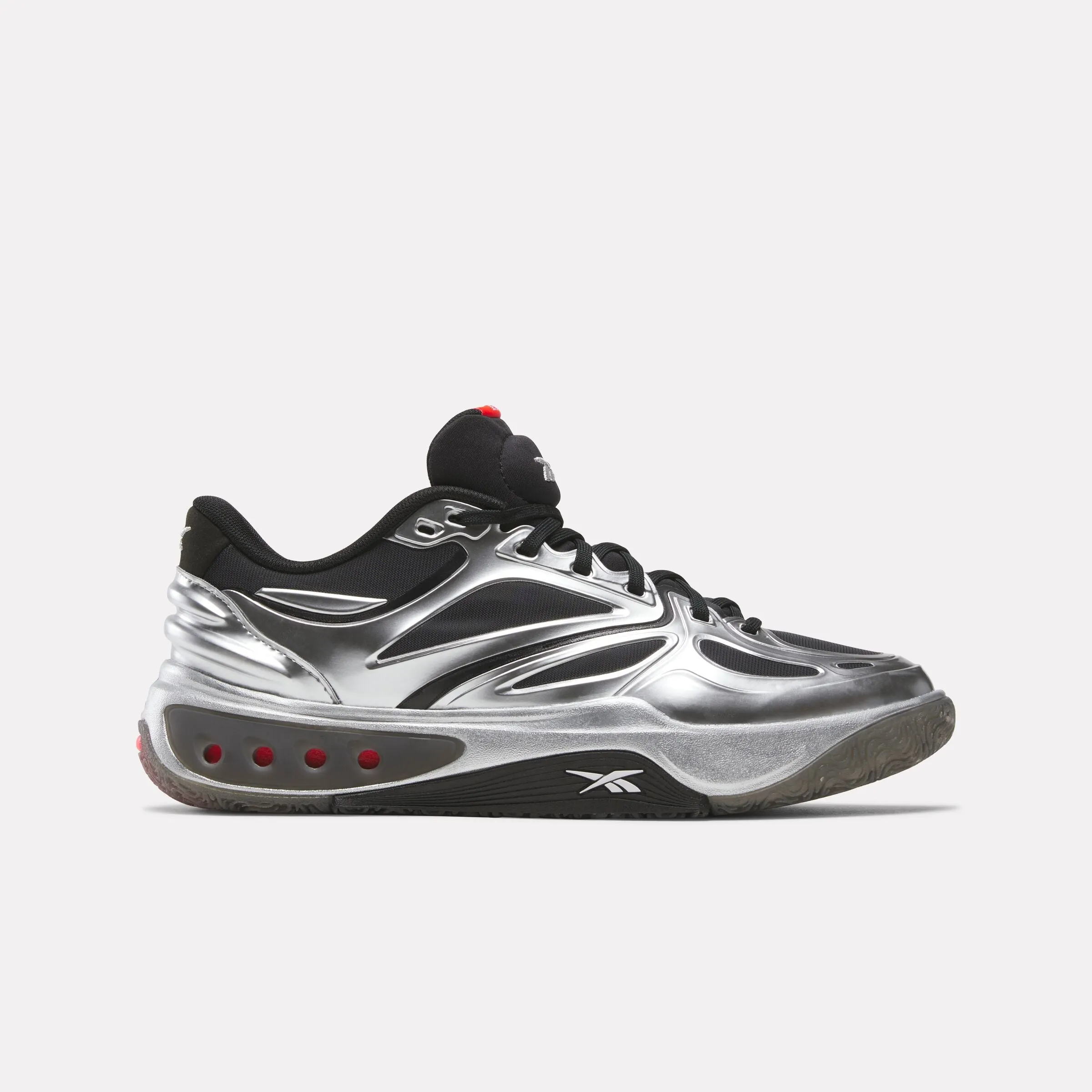 Engine A Black/Silver/White Low Basketball Shoes Ankle