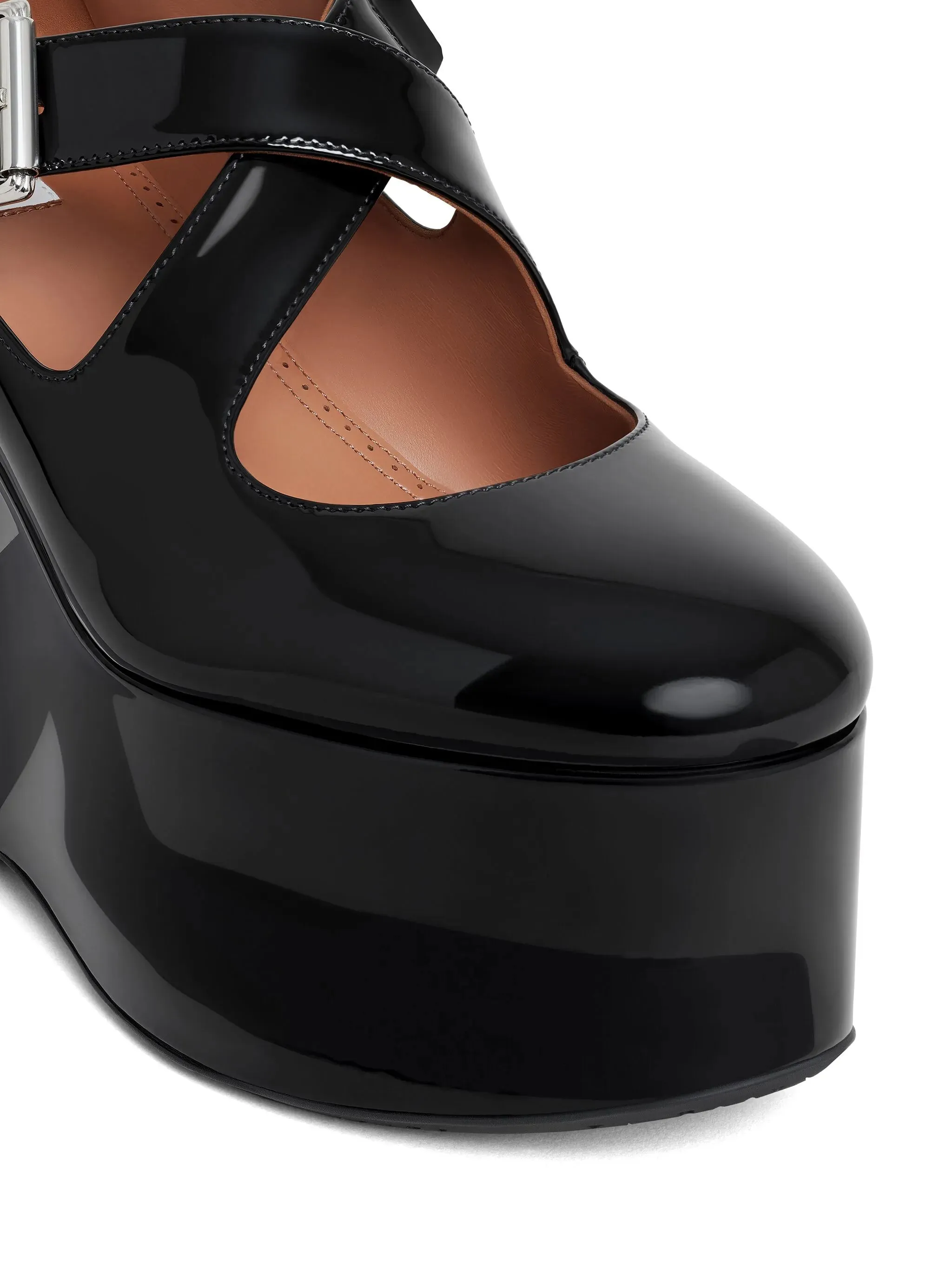 110mm wedges leather pumps Knee High Block Heel Suede Boots