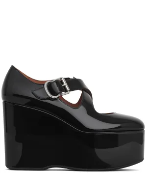 High Heels Meme 110mm wedges leather pumps