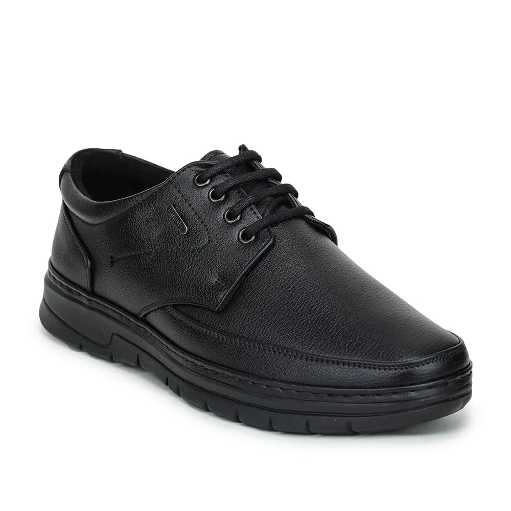 Fortune Black Formal Lace Up Shoes For Men ER-35 By Liberty Slip On Dress Shoe