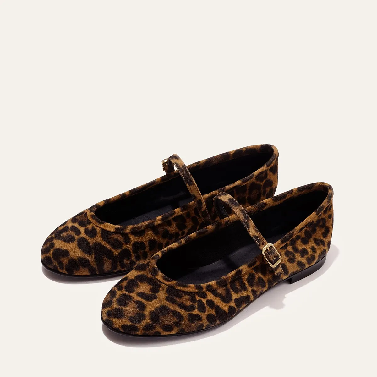 The Demi Jane - Leopard Suede Best Flat Running Shoes