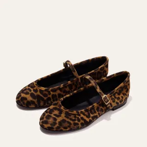 The Demi Jane - Leopard Suede Flat Shoes Triset