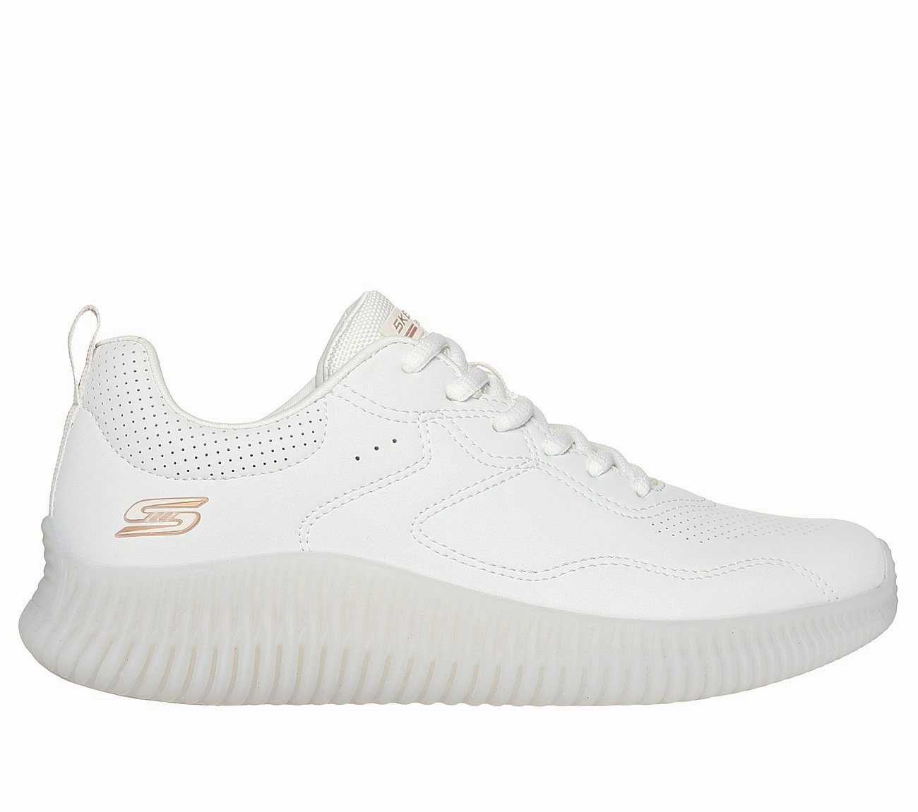 BOBS GEO-HOW MARVELOUS - OFF WHITE Flat Sole Lifting Shoes