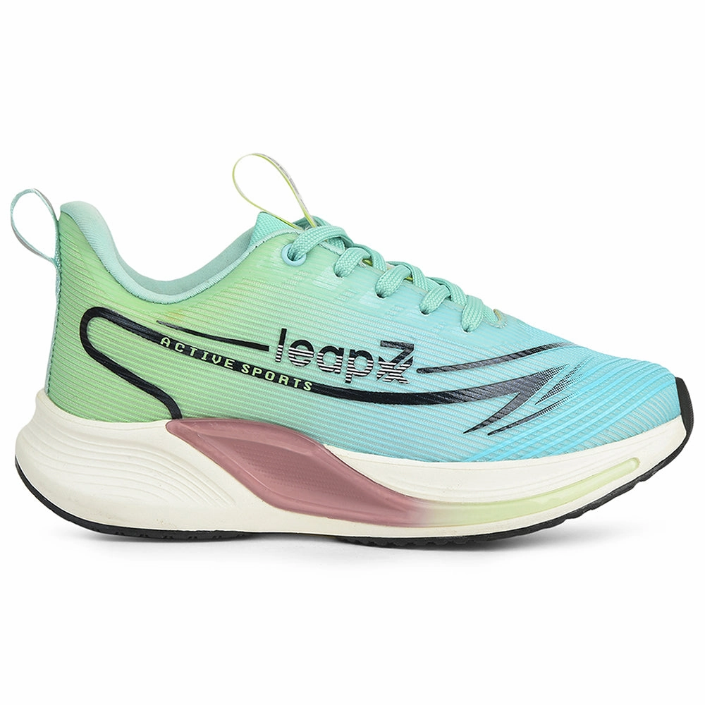 Best Running Shoes To Train For Marathon Leap7x Sea Green Sports Lacing Running Shoes For Women LIBYA-1 By Liberty