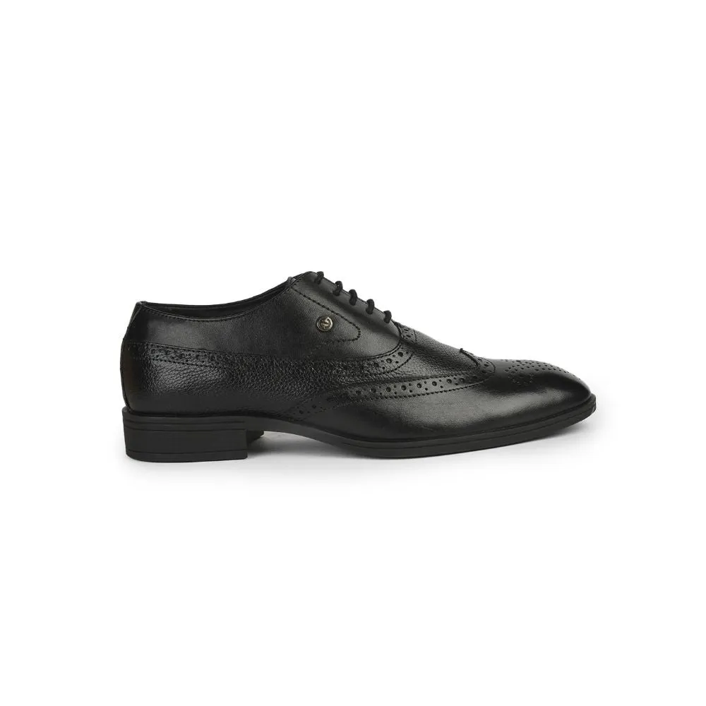 Healers Formal Black Lacing Brogue Shoes For Men AV-20 By Liberty Casual Dress Shoes Slip On