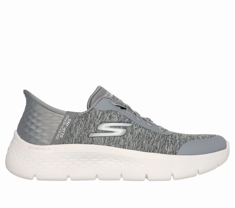 'Skechers' Women's Slip-ins: GO WALK Flex-Dacey - Gray Best Training Shoes For Jumping Rope