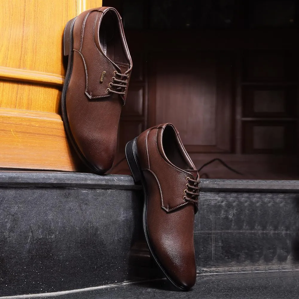 Fortune By Liberty Mens HIL-5 Brown Formal Lacing Shoes Oxford Dress Shoe