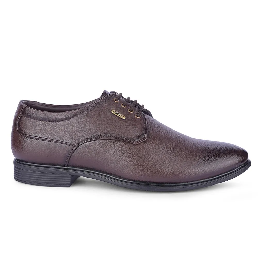 Factory Dress Shoes Fortune By Liberty Mens HIL-5 Brown Formal Lacing Shoes