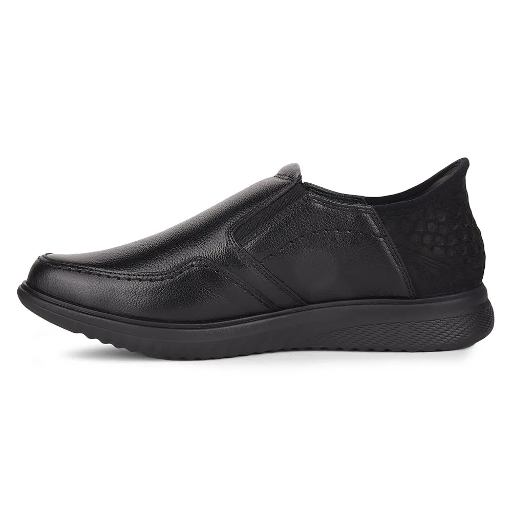 Cocktail Dress Flat Shoes Healers Black Formal Mocassin Shoes For Men UVI-25 By Liberty