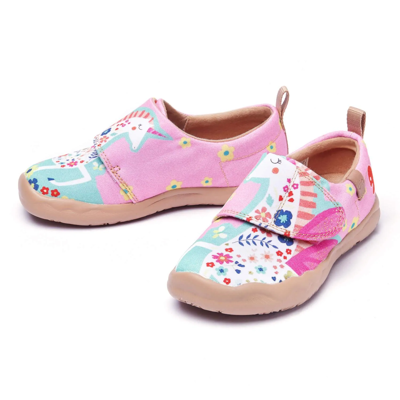 Wedge Sandals Low Heel Fantasy Unicorn Kid