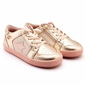 Saddle Shoe Sneakers Old Soles Girl's Star Runner Casual Shoes - Gold / Nacardo Dalia / Kiss