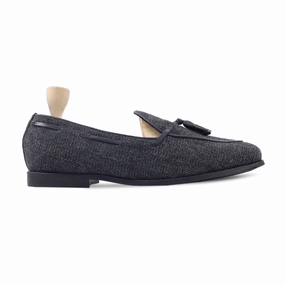 Dorix - Men's Grey Tweed Loafer Multicolor Loafers