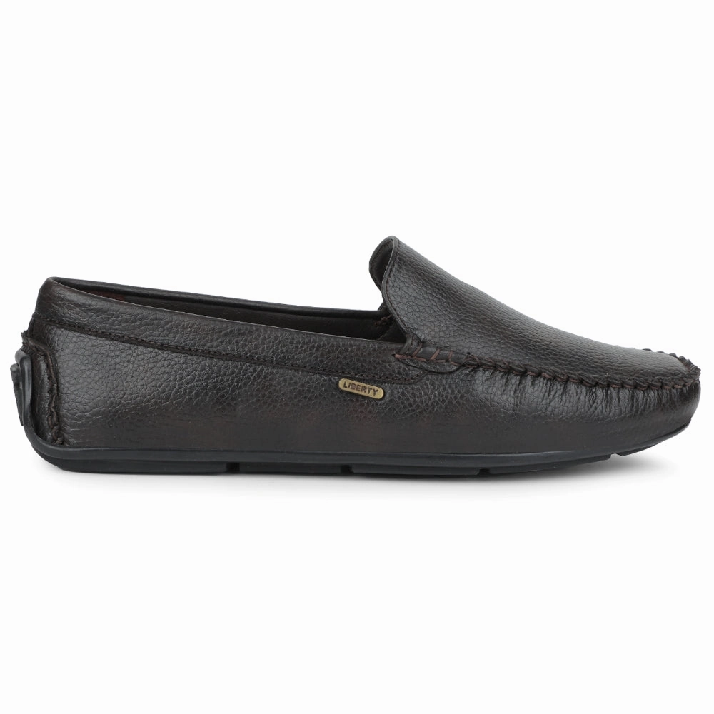 Fortune Brown Casual Loafers For Men AVL-4 By Liberty Patina Loafers