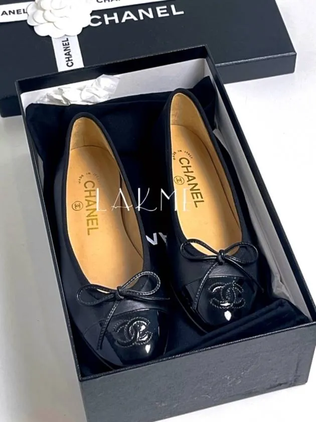 Lambskin Ballerina Flats Black Chanel Flat Tennis Shoes