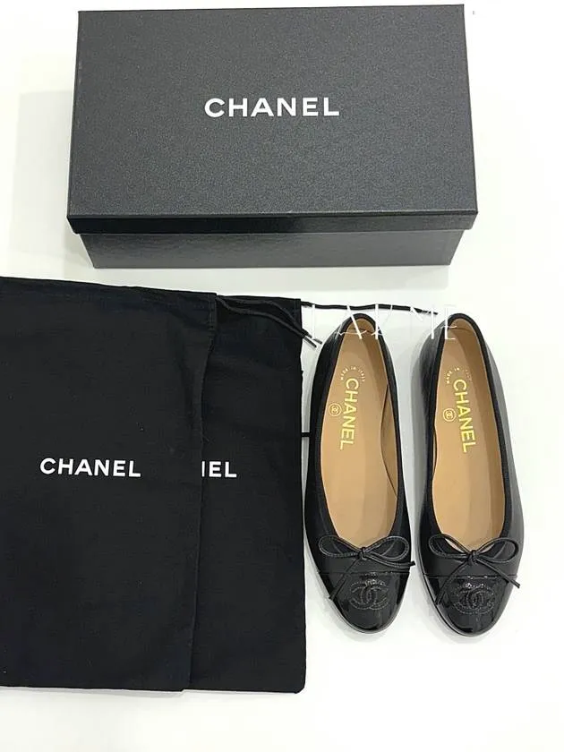 Lambskin Ballerina Flats Black Chanel Weird Flat Shoes