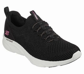 SKECHERS D'LUX COMFORT - BONUS PRIZE - 104335 - BKW Flat Shoes That Fit In Your Purse