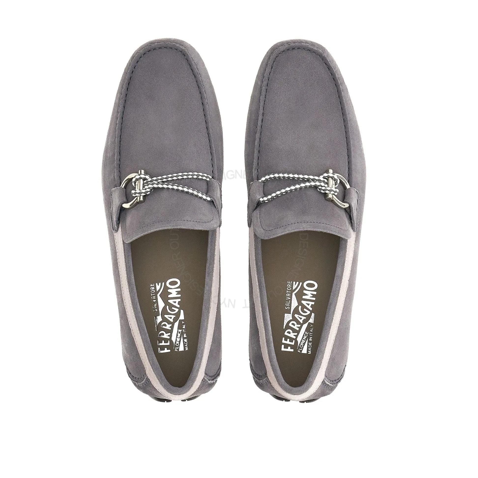 Ferragamo Front 4 Drivers Suede Loafers Near Me