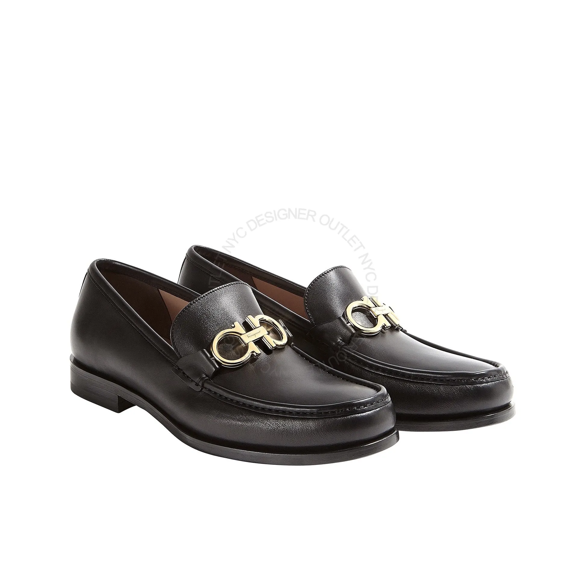 Ferragamo Rolo Loafer Snake Loafers