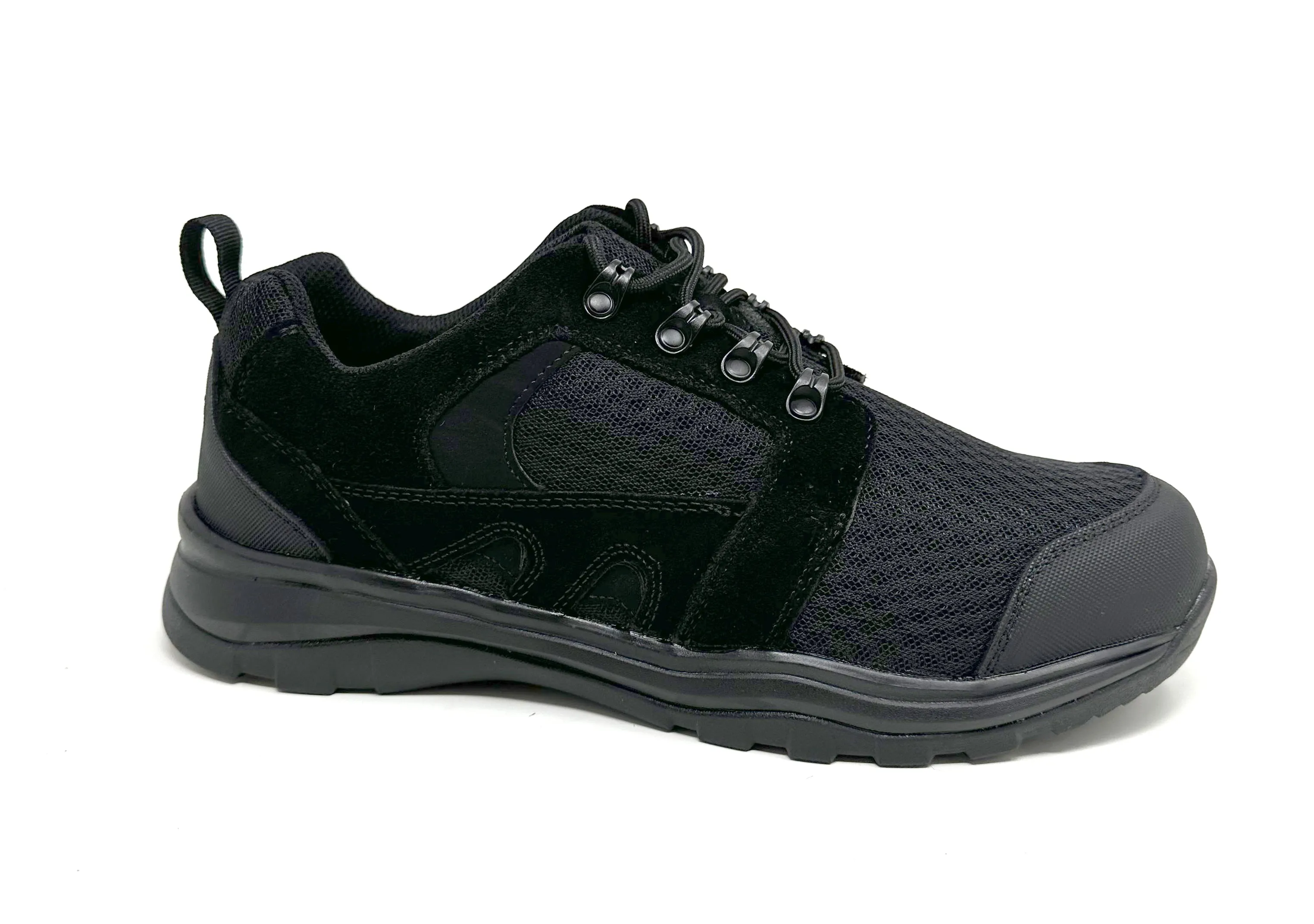Ua Cam Highlight Training Shoes FITec 9718-1L Black - Men's Lace Walking Shoes with Slip Resistant Outsoles