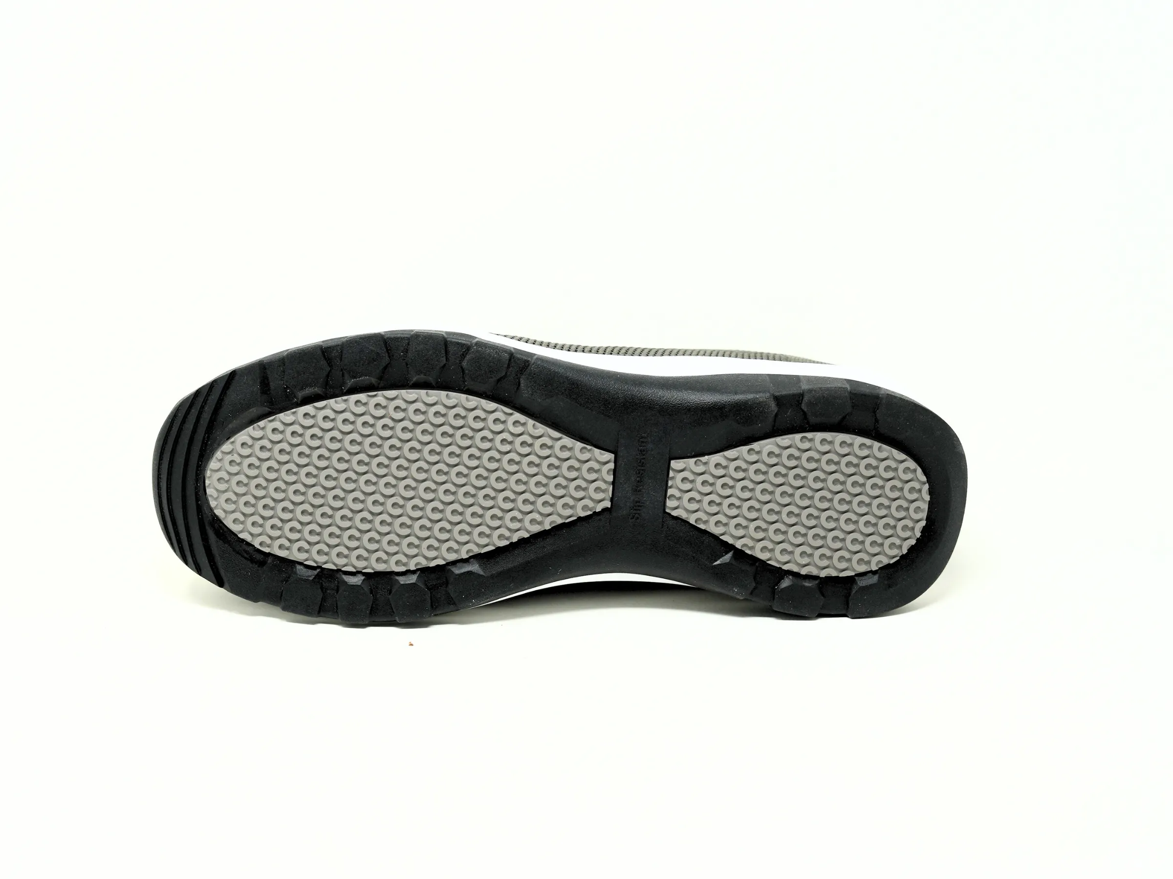 FITec 9735-5L Gray - Men's Laces Walking Shoes with Slip Resistant Soles