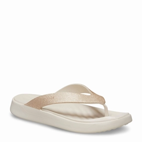 Flip Flops With Cork Footbed Women's Crocs, Getaway Glitter Flip Sandal