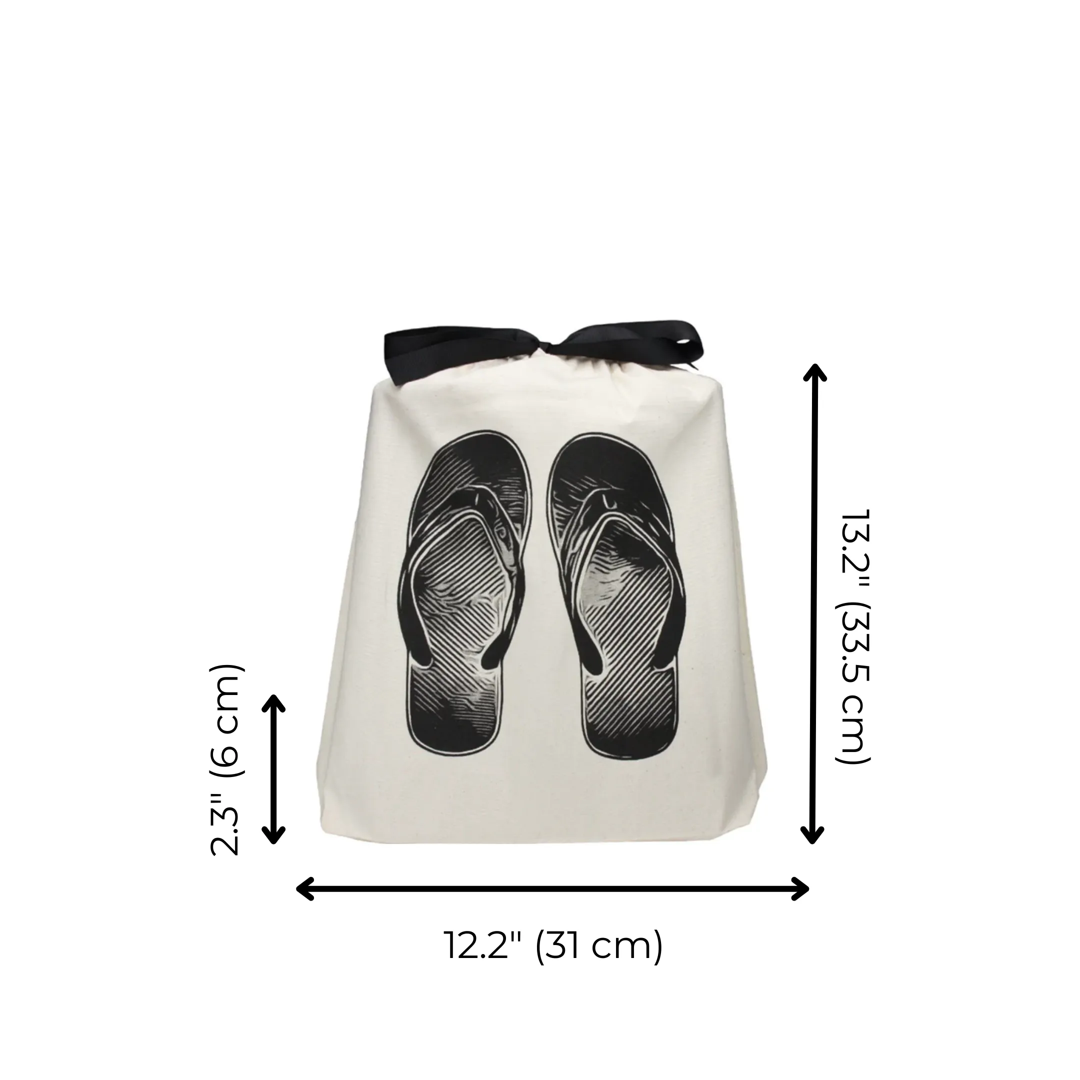 FlipFlopsShoe Bag, Cream Designer Slip On Sandals